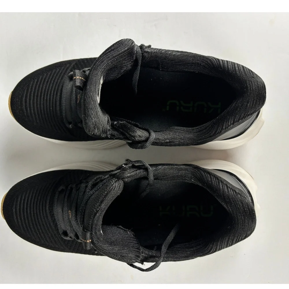 Kuru Atom 2 Athletic Walking Shoe Wide Width Size 9 Black Gum Sole